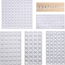 Cabinet Door Bumpers Clear Self Adhesive Noise Dampening Bumper Pads 272Pcs Sili