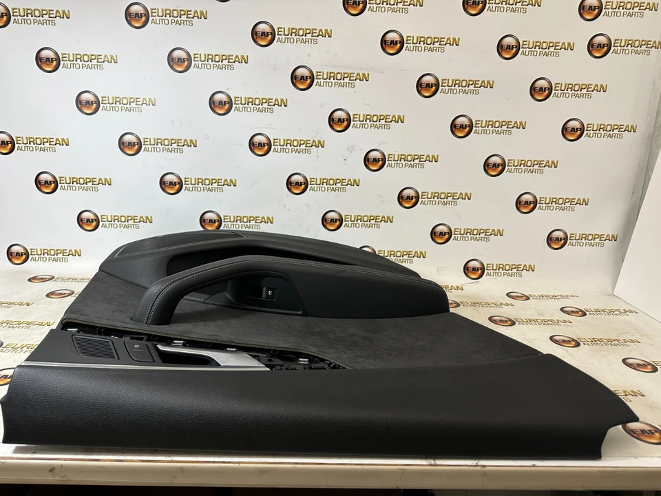 2018-2021 Audi S4 B9 SEDAN Left REAR Door Panel BLACK LEATHER / ALCANTARA OEM Foto 4 de 4