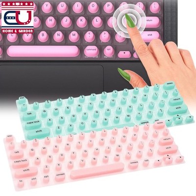Raised Keyboard Cover for Long Art Nails Silicone Typing Laptop Key Protector