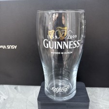 2009 Official Guinness 250th Anniversary gravity pint glass Pub Bar Man Cave GC 