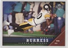 2005 Upper Deck Plaxico Burress #126 0c4