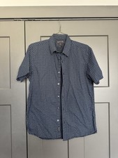 Michael Kors Men s L Blue Geometric Slim Fit ...