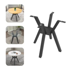 Metal Table Base 28" Modern Heavy Duty Legs for Glass Marble Wood Table Tops