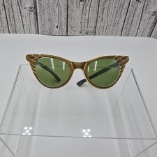 Vintage 60s COOL-RAY Polaroid 80 Sunglasses Gold Cat Eye
