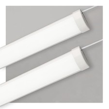 Sundertech 4FT LED Batten Light [Pack of 2], 32W 3550LM Energy Saving 6500K D...