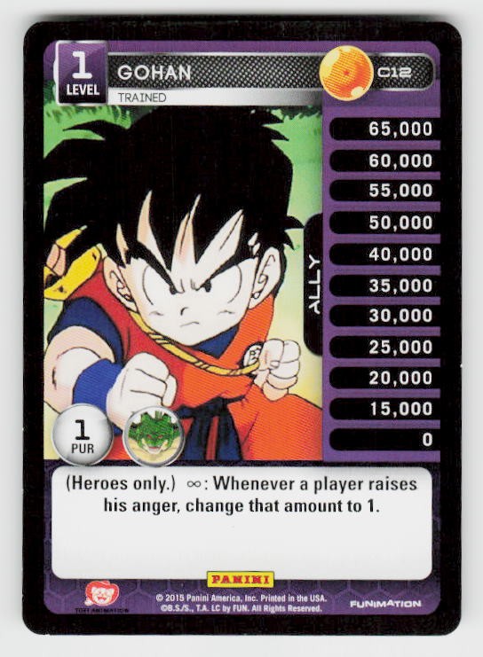 Dragon Ball Z Heroes & Villians #C12 Gohan