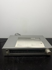 Vintage 1980s Yamaha T-10 AM/FM Analog Stereo Tuner Silver JAPAN With Manual