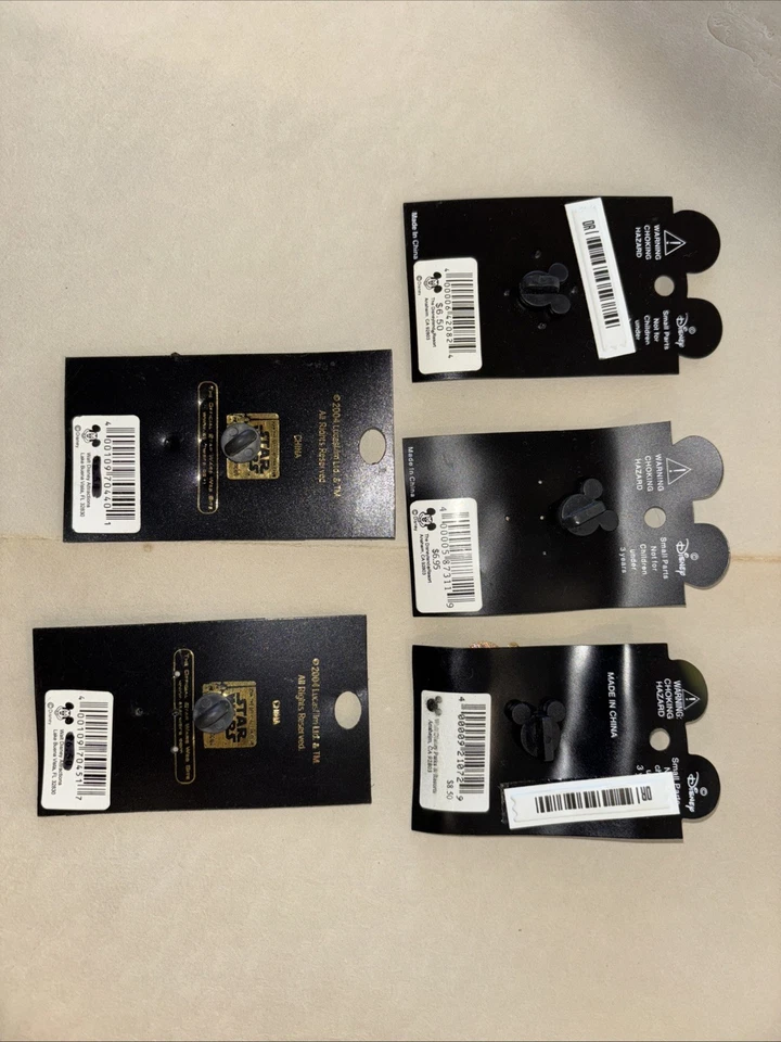 5 prendedores Disney Resorts Star Wars Luke Skywalker Darth Vader Cenicienta Blancanieves Foto 2 de 4