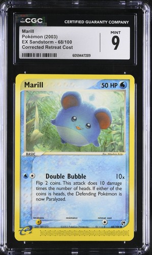 Marill graded CGC 9 for sale on eBay