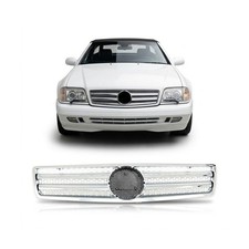 Chrom & Silber K&uuml;hlergrill passend f&uuml;r Mercedes-Benz SL R129 1989-2001