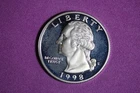 ESTATE FIND 1998 S PROOF SILVER WASHINGTON QUARTER #K58781