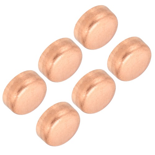 3/8 Inch ID Copper Pipe End Cap 6Pcs Copper Fitting Cap Sweat Plug Connection