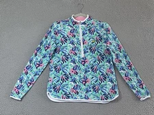 Magnolia Lane Masters Collection Womens 1/4 Zip Pullover Size Medium Floral EXC
