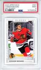 2023-24 Upper Deck OPC Glossy #R47 Connor Bedard RC Rookie Hockey - PSA 9