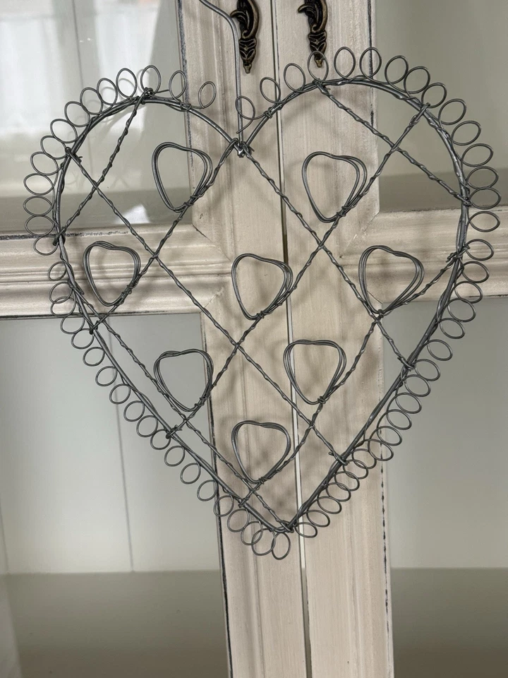 Drahtherz Kartenhalter Memoboard Herz 28 cm - Bild 4 von 4