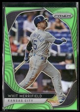 Whit Merrifield #/125 Lime Green Prizm 2020 Panini Kansas City Royals