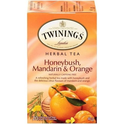 Twinings Honeybush, Mandarin & Orange Herbal Tea (20 Bags)