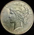 1925 P Peace Dollar Silver