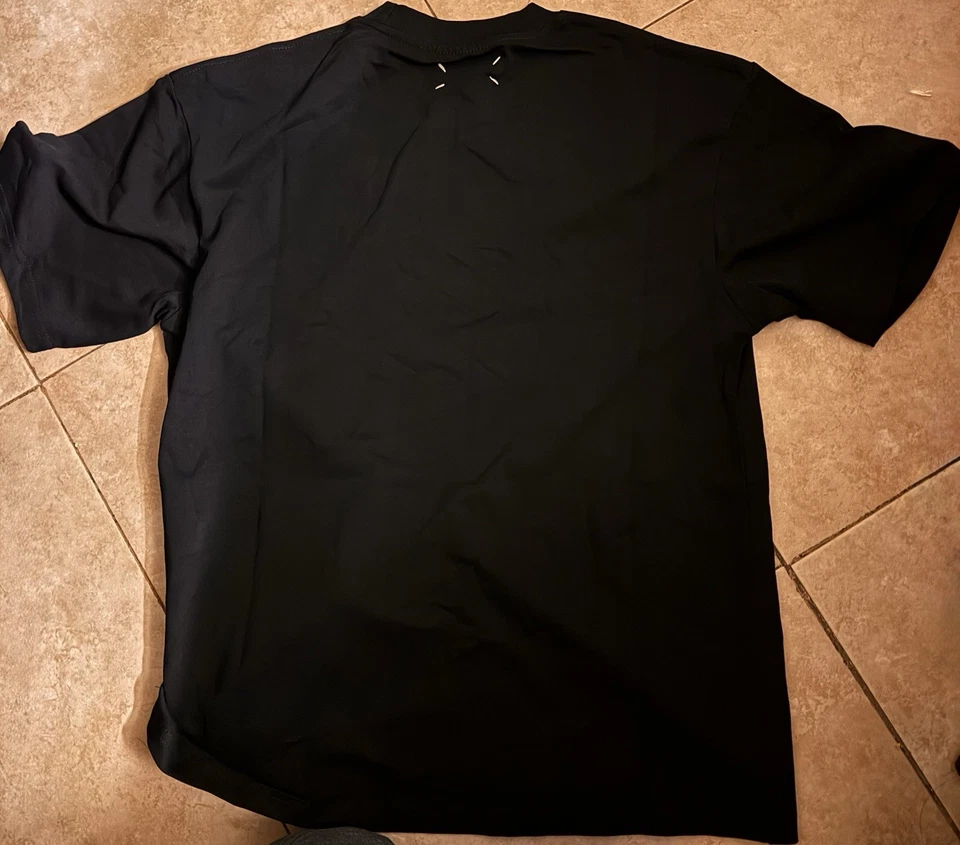 Maison Margiela Sign Language T-shirt Size S Black Made In Italy 100% Cotton - Image 2 of 4