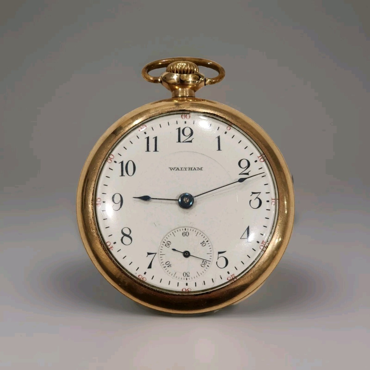 10K Gold Filled Waltham Pocket Watch 17Jewels Keystone Case JBOSS