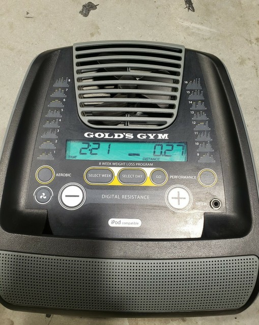 gold's gym recumbent bike 390r