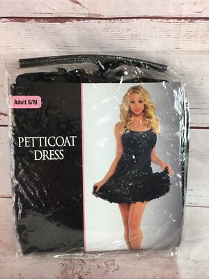 black dress with petticoat Unique Vintage 1950s Style Black Ruffled Petticoat Crinoline