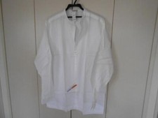 GIANNI VERSACE Stand Collar White Shirt Size 52 100% Cotton From Japan y4938