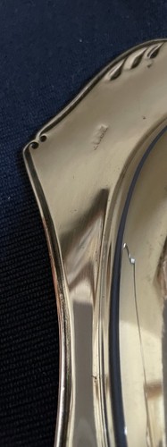 Vintage Silverplate Three Sandwich/Cake Serving Trays Two w. Handles v.g.cond - Picture 4 of 4