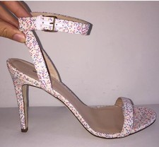 J CREW GLITTER SKINNY-STRAP SANDALS E4482 8.5 HEELS 268 SHOES NEW RARE 