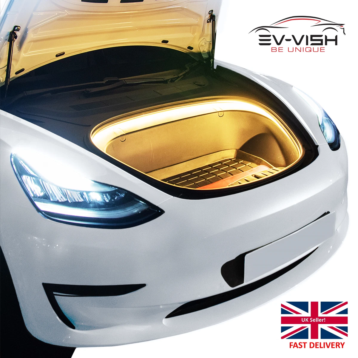 TESLA Frunk Froot LED Strip Light Waterpoof Flexible Tesla