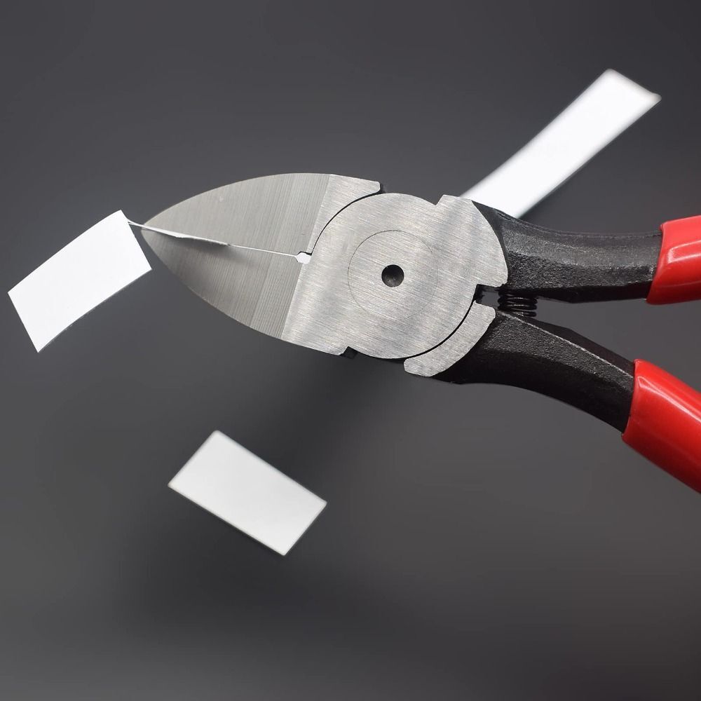 Carbon Steel Crimping Pliers Red Wire Cutter Flush Cutter Copper Zip