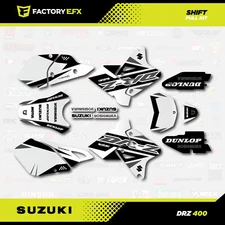 Gray Shift Graphics Kit fits Suzuki DRZ400SM Drz400s drz400 Supermoto DRZ 