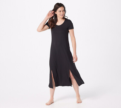 petite / short maxi dresses Navy Coast Petite Short Sleeve Chiffon Maxi Dress With Frills