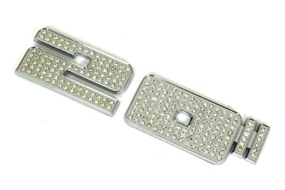 x2 20'' INCH WHEEL TIRE CRYSTAL EMBLEMS BADGES DUB DONK VIP CAR TRUCK LOWRIDER