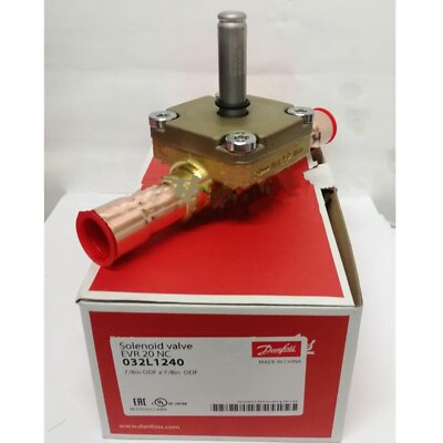One New Solenoid Valve For Danfoss EVR 20 NC 032L1240 Free Shipping