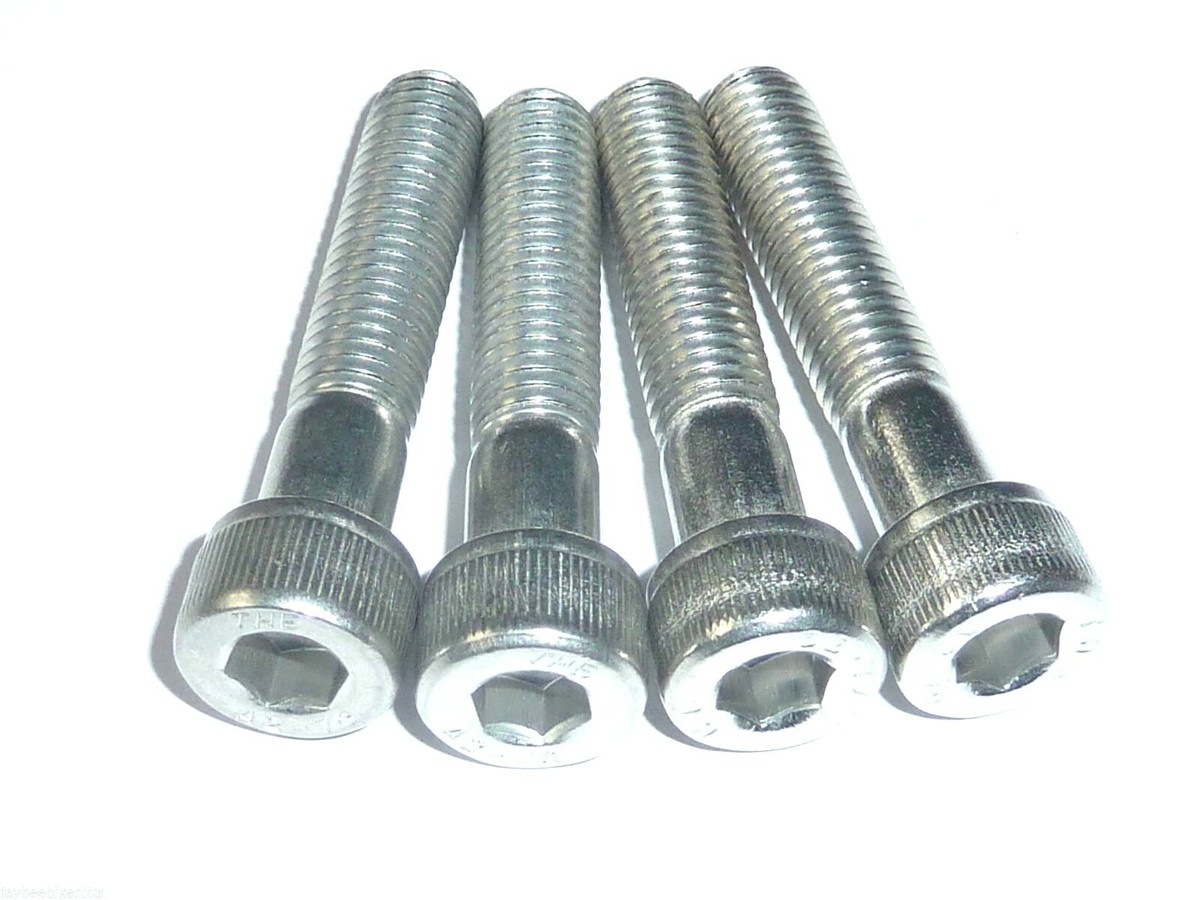 FRONT FORK PINCH BOLT SET OF 4 TITANIUM STAINLESS BZP KAWASAKI