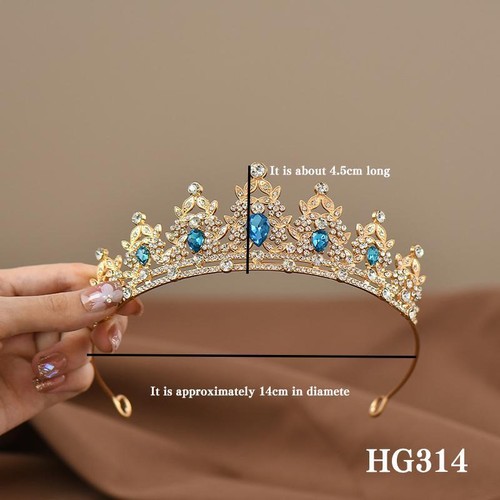 Kinder Prinzessin Krone Diadem, Kristall Haarschmuck für Tanz & Geburtstag Gif - Bild 23 von 30