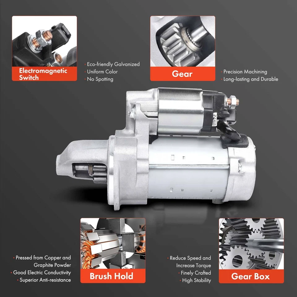 Motor De Arranque Para BMW 335i 435i 535i 640i 740i M2 M3 M4 X3 X4 X5 X6 1.7KW CW 13T Foto 4 de 4