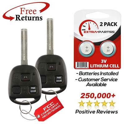 2 For 2007 2008 2009 Lexus RX350 Remote Key Combo Keyless Entry Fob