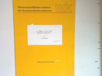 Is there a place for reserved services ?. - Wissenschaftliches Institut für Komm