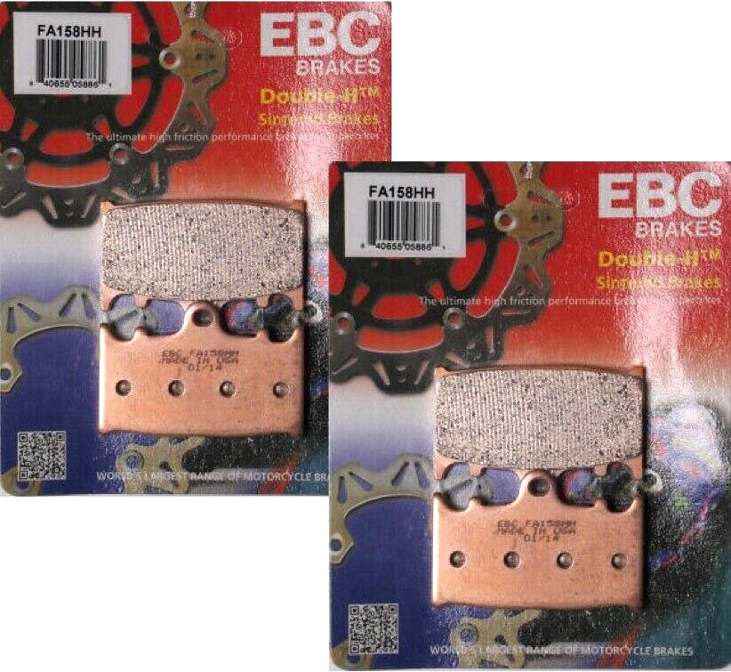 2 SETS EBC HH Brake Pads ZX6R ZZR VN1700 VN2000 ZX1100 ZX9R
