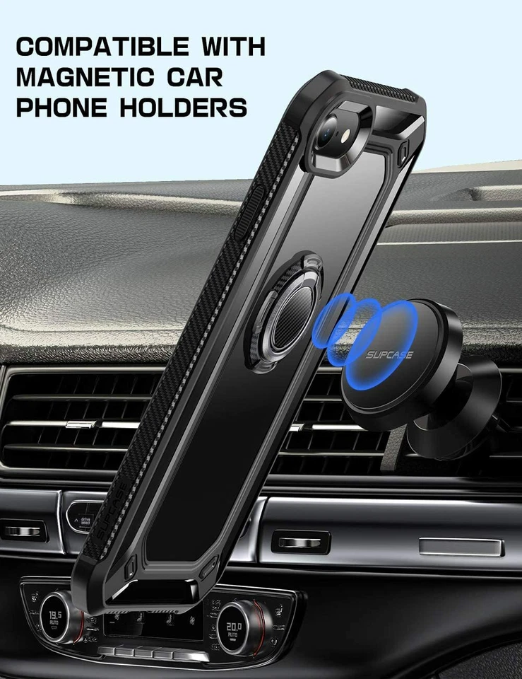 SUPCASE Phone Ring Holder 360° Rotation 180° Flip Universal Car Magnetic Mount - Image 3 of 4