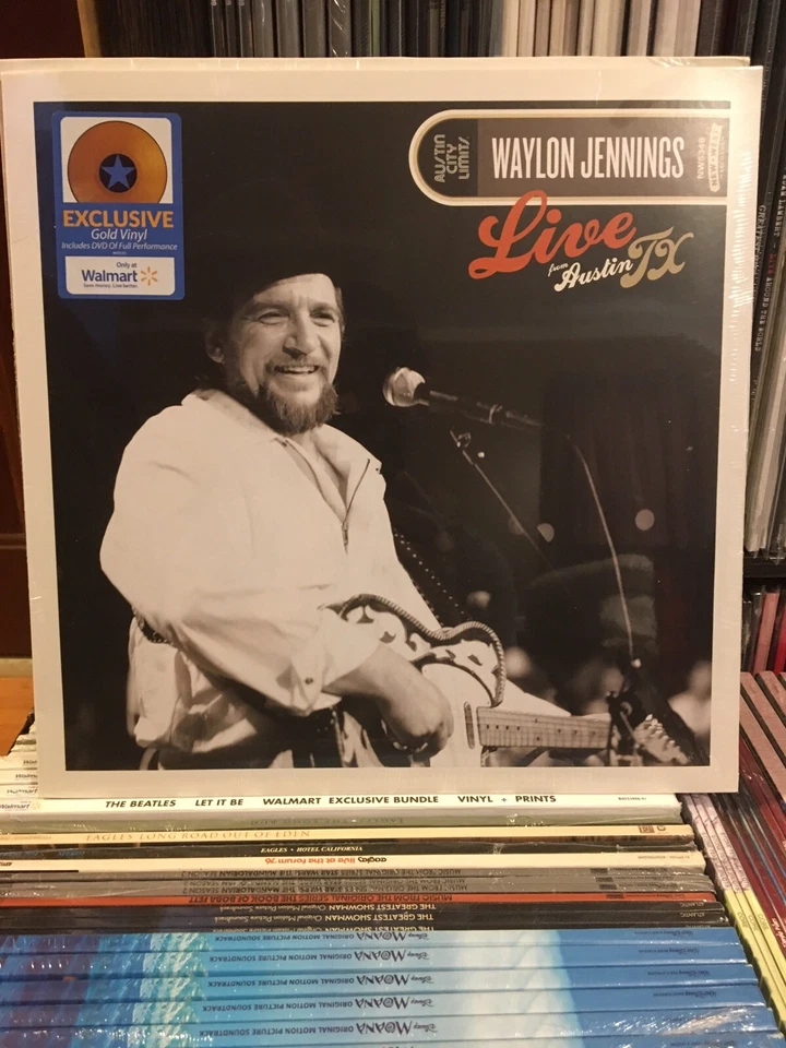 Waylon Jennings & Merle Haggard- Live Austin TX Colored Vinyl + Dvd Performance - Image 3 of 4