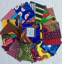 Charm Packs - African Fabric (200+ patterns), Precut 5” Quilting Fabric Squares