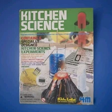 KidzLabs Kitchen Science Lab Kit Contains 6 Kids Experiments Ages 8+ New P24