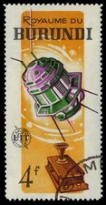 BURUNDI 128 - ITU Centenary "Luna Satellite and Telephone" (pf43701)