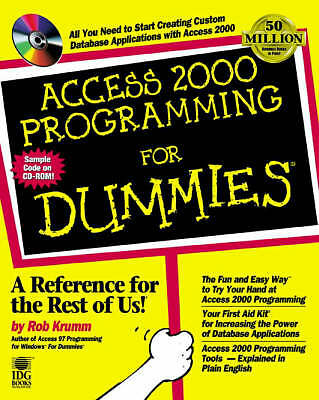 Access 2000 Programmierung für Dummies (für Dummies Serie) - Krumm, Rob - Taschenbuch