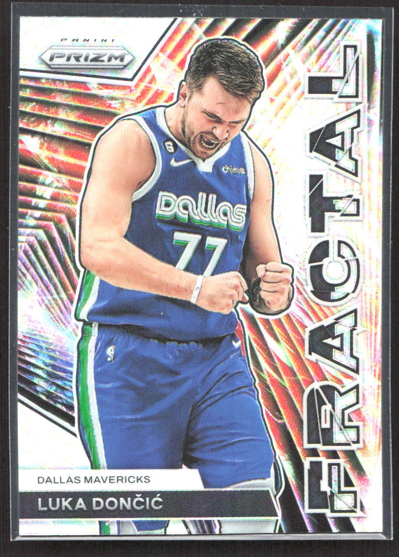 2023-24 Panini Prizm #2 Luka Doncic Fractal Prizms Silver | eBay