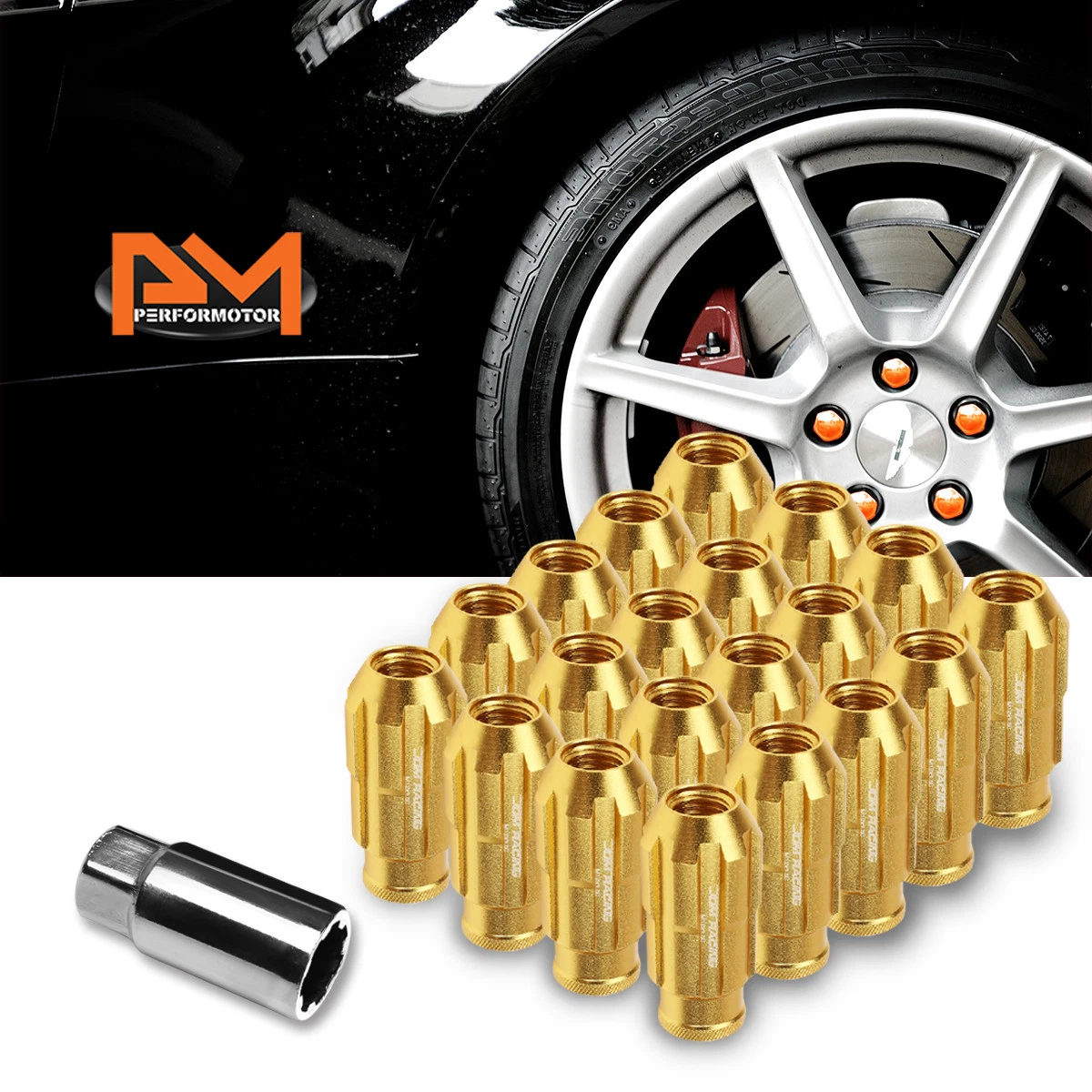 Gold cheap lug nuts