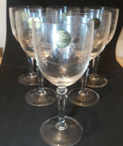 6 verres à eau  en cristal d'Arques modèle dampierre 26 cl - Photo 1/4